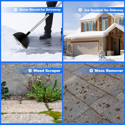 Snow Shovel, Floor Scraper, Snow Ice Flat Concrete Removal Tools - Image 4