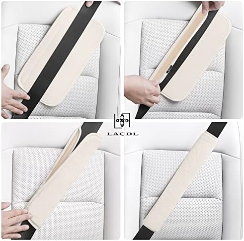 LACDL Extra Long Seatbelt Covers Super Soft Furry - Image 5