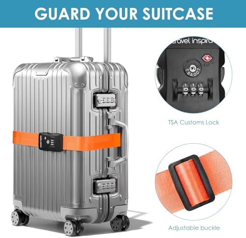 Travel Inspira Heavy Duty Luggage Straps - Image 2