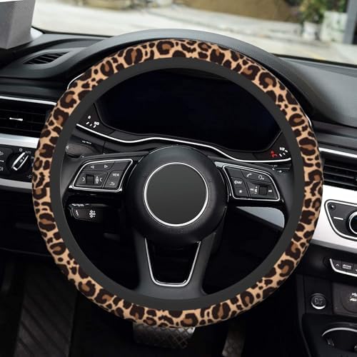 Leopard Steering Wheel Cover, Cheetah Universal Car Steering Wheel Covers - Image 6