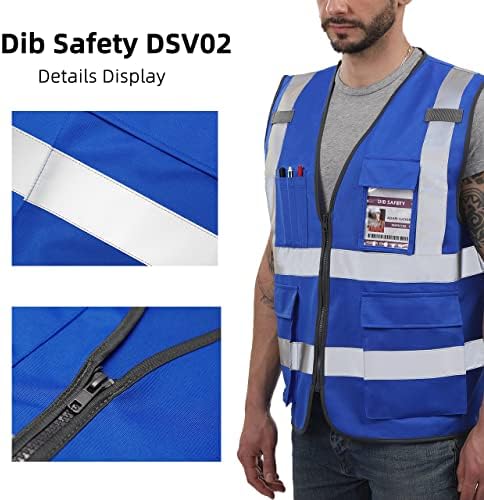 Dib Safety Hi Vis Reflective Safety Vest - Image 4