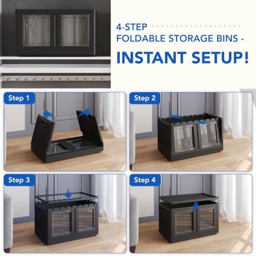 FLEXIMOUNTS 152 QT Stackable Plastic Storage Bins - Image 5