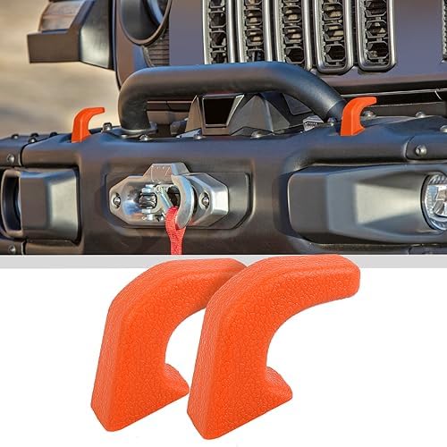 JWWY Tow Hook Protector Cover for Jeep Wrangler JK JL & Gladiator JT 4xe by jwwy