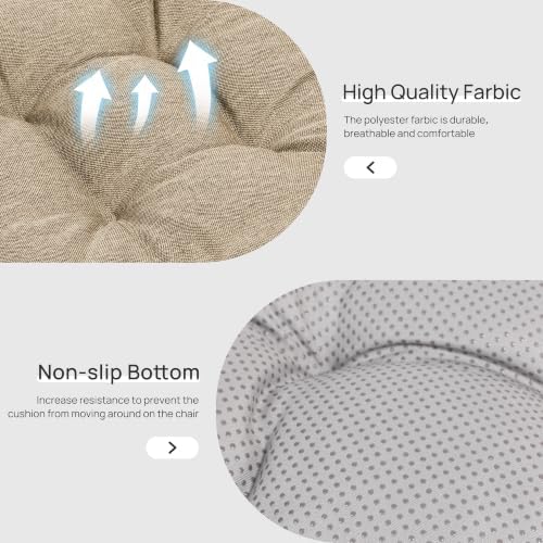 Love's cabin Memory Foam Chair Cushions Set of 4, 19 Inch - Image 4