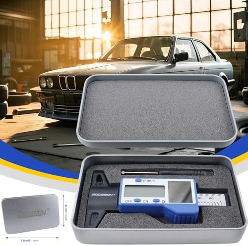 GODESON Digital Tire Tread Depth Gauge – Solar & Battery Hybrid, Inch/MM Modes - Image 5