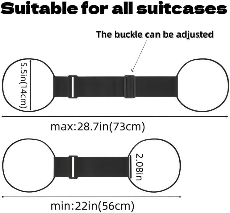Multi usestrong Adjustable Luggage Straps-Flexible and Adjustable Elastic - Image 3