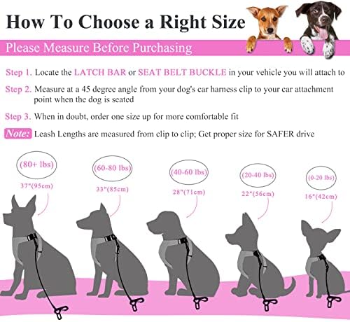 VIVAGLORY Dog Seatbelt Tuffbelt Dog Car Harness - Image 5