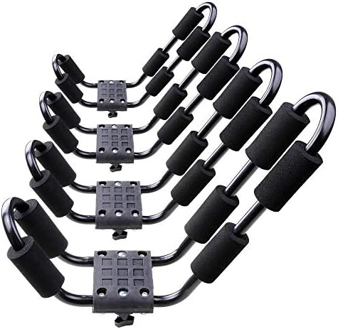 2 Pair Canoe Boat Kayak Roof Rack Car SUV Truck Top Mount Carrier J Cross Bar by Unknown