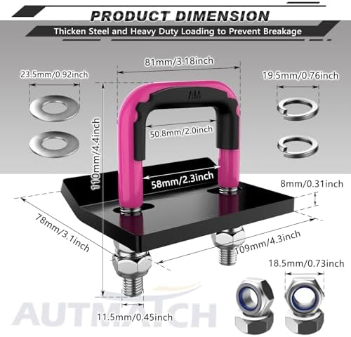 AUTMATCH Hitch Tightener Anti-Rattle Clamp - Image 4