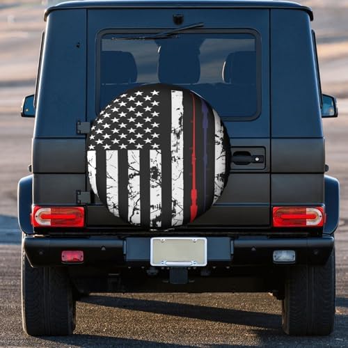 Fishing American Flag Fishing Pole Weatherproof Spare Tire Cover - Image 3