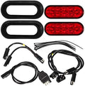 Partsam Red Cargo Carrier Hitch Rack Lights Kit, Bike Rack Light by Partsam