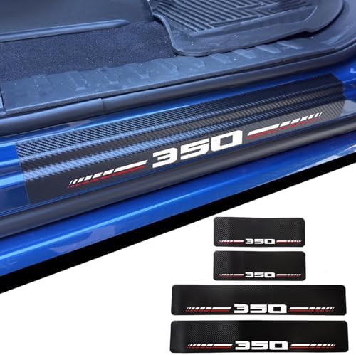 Car Door Sill Protectors for Ford F-350 F350 Super Duty（White，Fit for F350） by Unknown