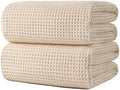 POLYTE 430 GSM Poly Blend Microfiber Waffle Bath Sheet XL Set, 35x70 in by Polyte