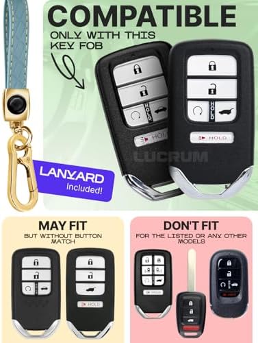Lucrum Compatible with Honda Key Fob Cover & Keychain - Image 2
