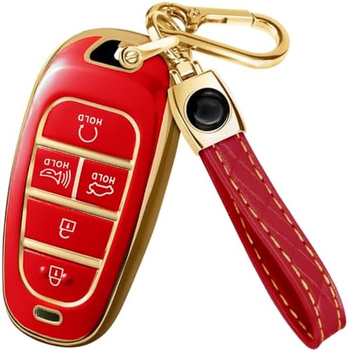 Lucrum Compatible with Hyundai Key Fob Cover & Keychain by Lucrum