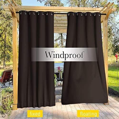 NICETOWN 2 PCs Weighted Outdoor Curtains - Image 5