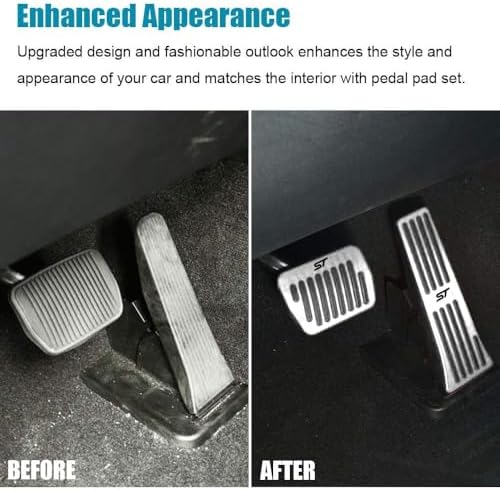 LEXLEY 2PCS Aluminum Brake Gas Pedal Covers - Image 5