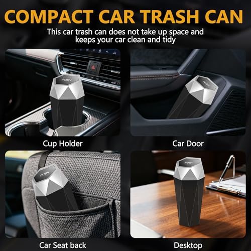 Car Trash Can with Lid, 30 Trash Bags, 2 Pack - Image 3