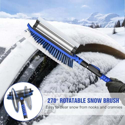 Nuovoware 60" Ice Scraper and Extendable Snow Brush - Image 2