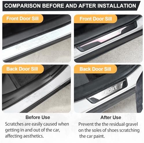 Stainless Steel Car Door Sill Protectors - Image 5