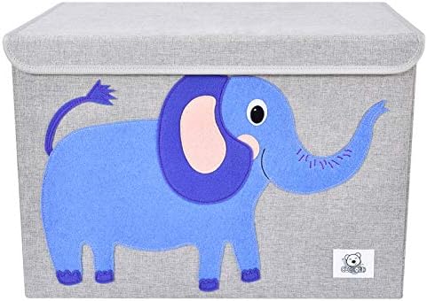 Large Toy Box Storage with Lid, Foldable Fabric Toy Chest Storage - Image 2