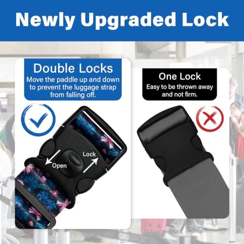 Luggage Straps for Suitcases, Travel Adjustable Belt - Image 3