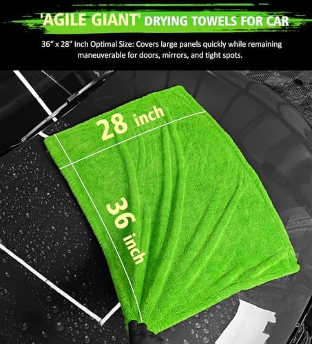 YeewayVeh 3-Pack Drying Towel Set, 1400 GSM Ultra Absorbent - Image 3