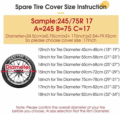 Retro American Flag Spare Tire Cover - Image 6