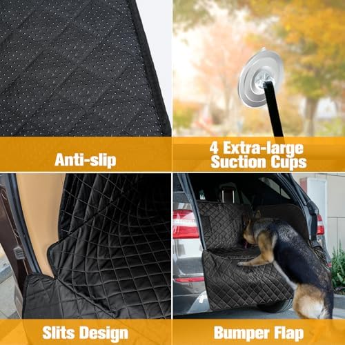 PETICON SUV Cargo Liner for Dogs, PU Leather Trunk Cover - Image 7