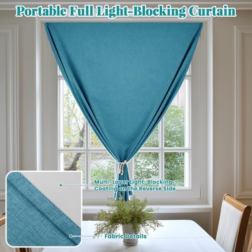 100% Self Adhesive Blackout Curtains- Stick on Curtains Shades Window Blinds - Image 6