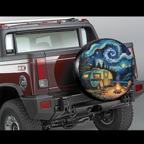 Starry Night Spare Tire Cover Wheel Protector Universal Fit - Image 3