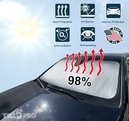 Front Windshield Sunshade Custom Fit - Image 2
