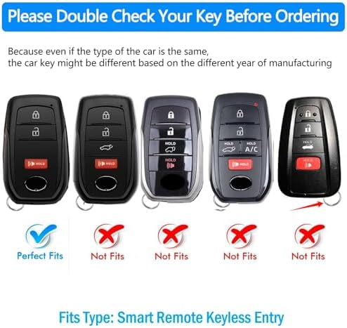 Tukellen for Toyota Key Fob Cover TPU Soft Protective Case for 2022-2026 Toyota - Image 2