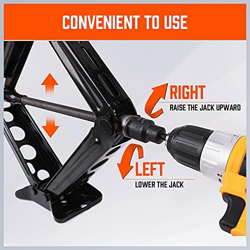 HORUSDY 2-Pieces RV Leveling Scissor Jack Socket Drill Adapter, 1/4 Inch Hex - Image 7