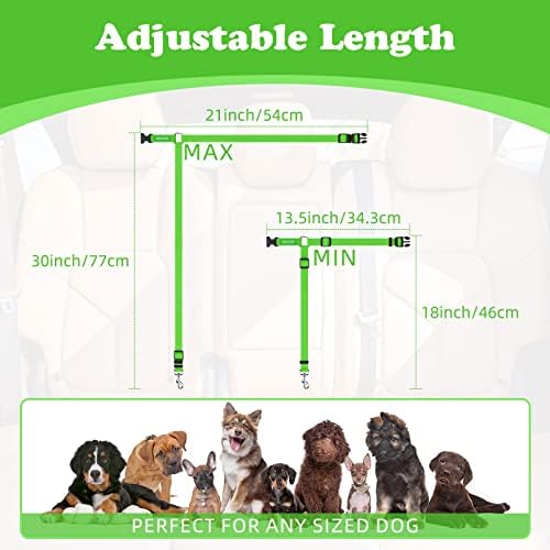 BWOGUE 2 Pack Dog Seat Belt for Car - Image 4