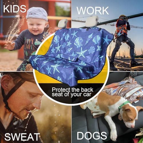 Back Seat Cover for Car Trucks Van SUV Jeep, Waterproof Rear Bench Towel Seat - Image 6