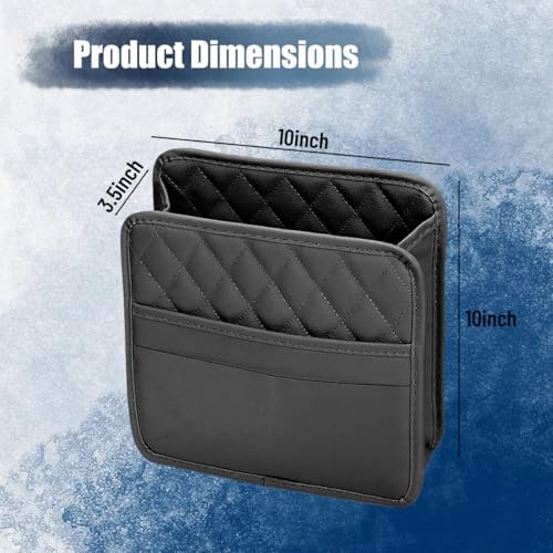 Car Seat Back Organizer, Leather Automotive Backseat Hanging Storage Pocket - Image 2