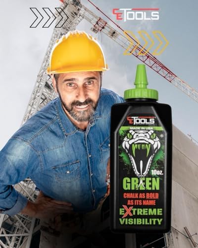 CE TOOLS Mean Green® Marking Chalk, Color GREEN, EXTREME VISIBILITY, MADE IN - Image 6
