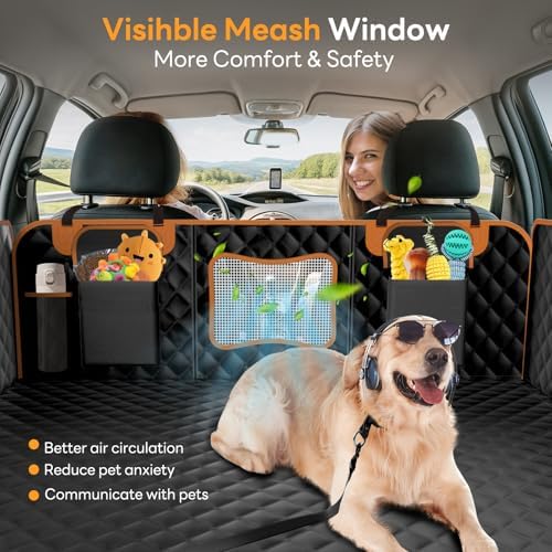 Dog Car Seat Cover for Back Seat Hard Bottom - Image 4