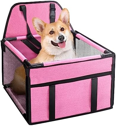 GENORTH Small Dog Car Seats for Small Dogs, Portable Puppy/Pet Car Booster Seat by GENORTH