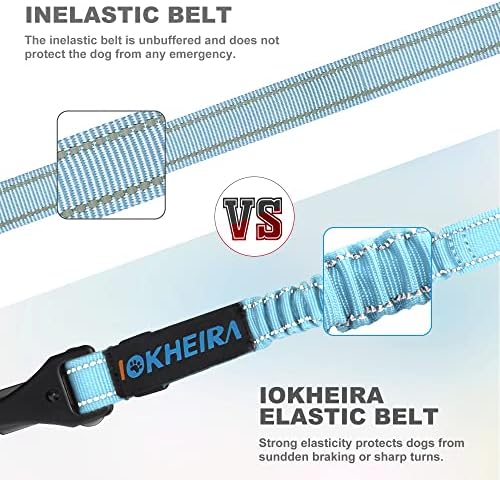 IOKHEIRA Dog Seatbelt, Adjustable, Reflective, Bungee Buffer, Large/Medium/Small - Image 4