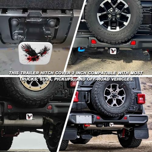 2" Trailer Hitch Cover Rubber Receiver Tube Cap Trailer Hitch Covers - Image 5