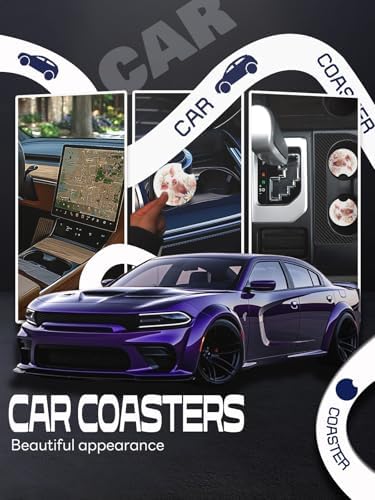 WOCOCN Car Coasters, Cup Holder Coasters - Image 4