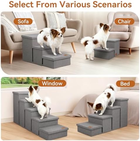 Zerbuger Dog Stairs with Storage - Image 6