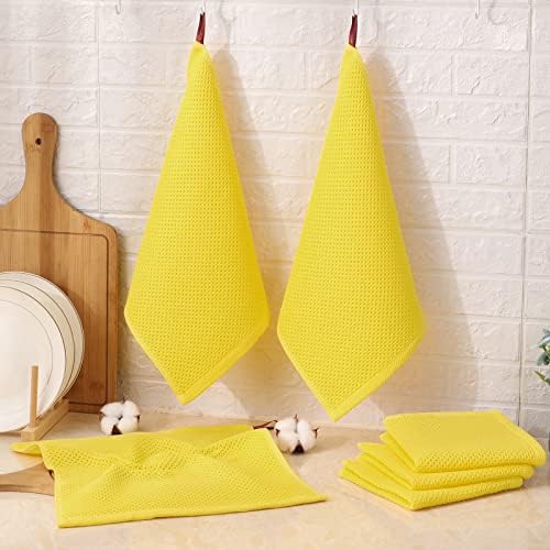 Kitinjoy 100% Cotton Waffle 6-Pack Kitchen Towels - Image 6
