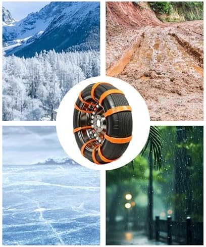 Temporary Tire Straps, Anti Skid Snow Tire Chains, Tire Zip Ties - Image 6