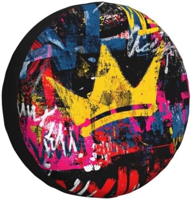 Graffiti Spare Tire Cover Waterproof Wheel Cover 14 Inch Universal Fit by Unknown