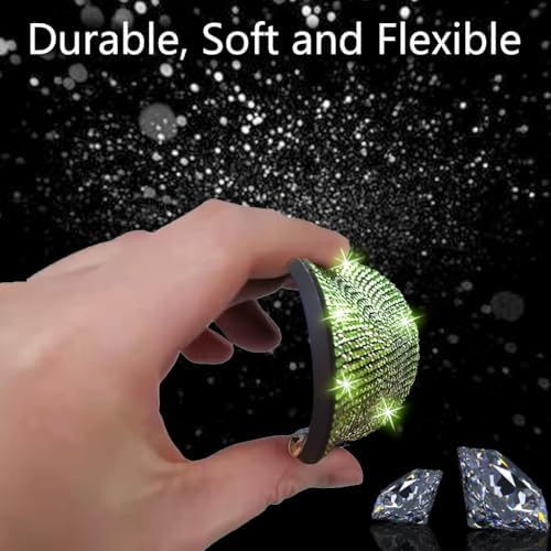 NBTEPEM 2pcs Bling Car Cup Holder Coaster, 2.75 inch Anti-Slip Shockproof - Image 5