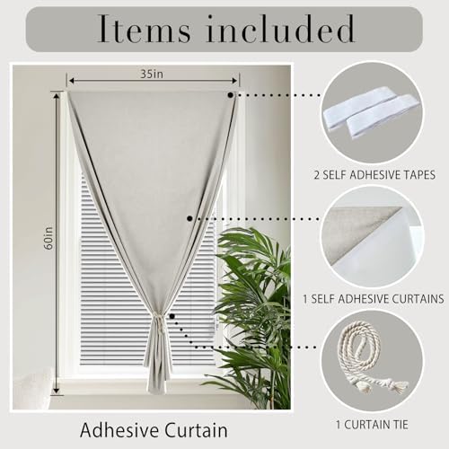 100% Blackout Magic Tape Stick On Curtains Window Shades Pull Down Blackout - Image 6