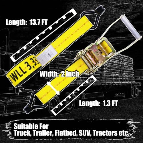 4Pack Ratchet Straps Heavy Duty - Image 6